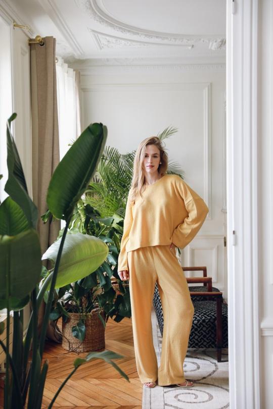 Ensembles Femme Jaune GG luxe 1300/1301 Efashion Paris