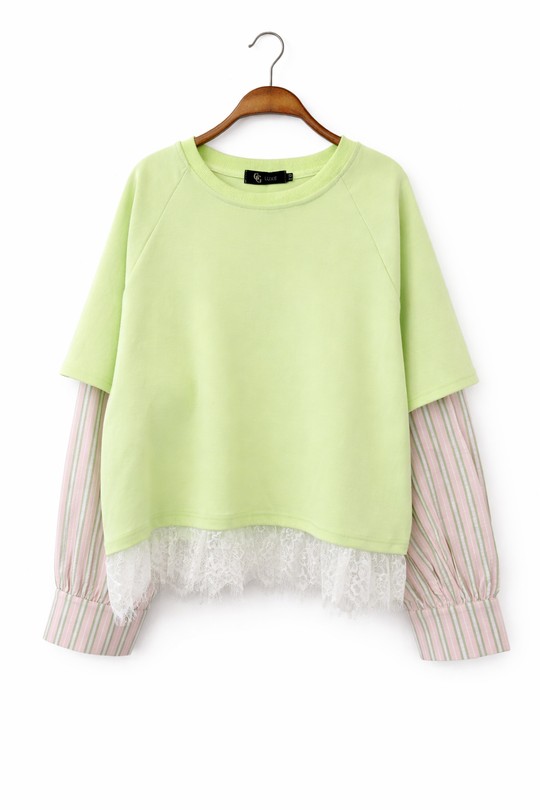 Sweats Femme Vert pomme GG luxe 1335 Efashion Paris