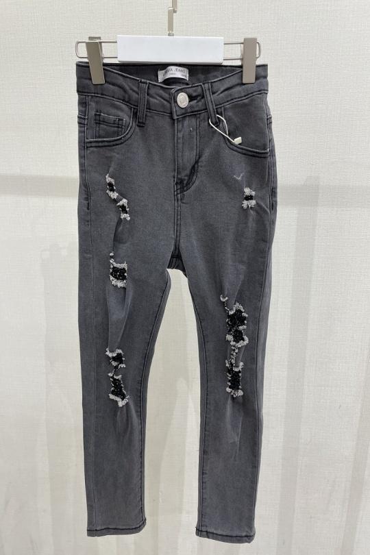Bas Enfant & Bébé  Gris anthracite LOEVIA 5187 Efashion Paris