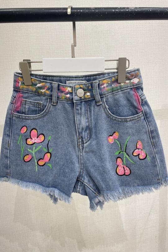 Bas Enfant & Bébé  Bleu jean LOEVIA 5292 Efashion Paris