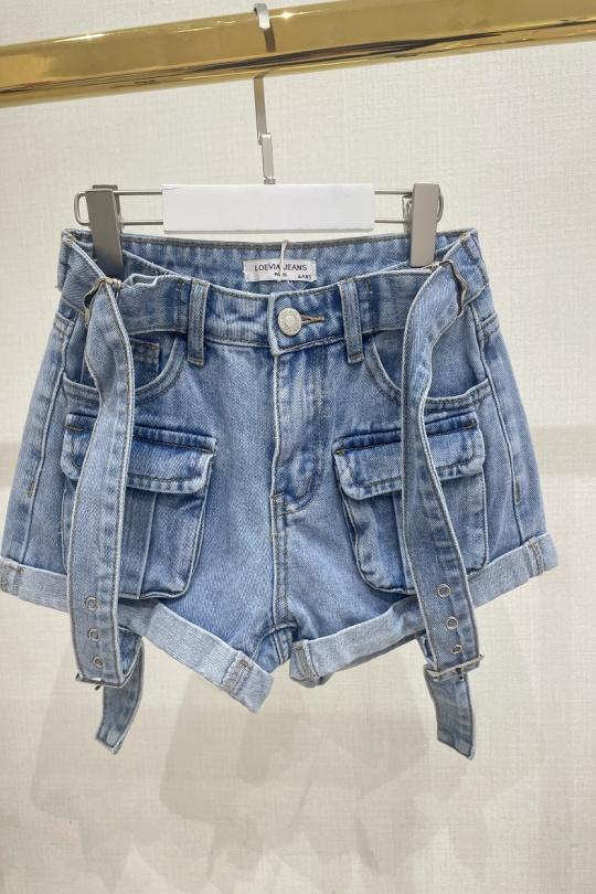 Bas Enfant & Bébé  Bleu jean LOEVIA 5317 Efashion Paris