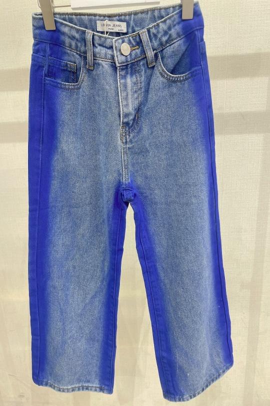 Bas Enfant & Bébé  Bleu jean LOEVIA 5362 Efashion Paris