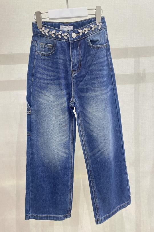 Bas Enfant & Bébé  Bleu jean LOEVIA B5385 Efashion Paris