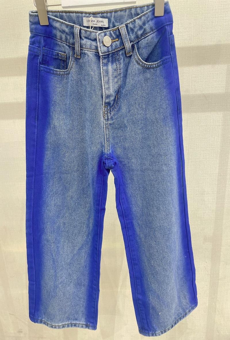 Bas Enfant & Bébé  Bleu jean LOEVIA 5362 #c Efashion Paris