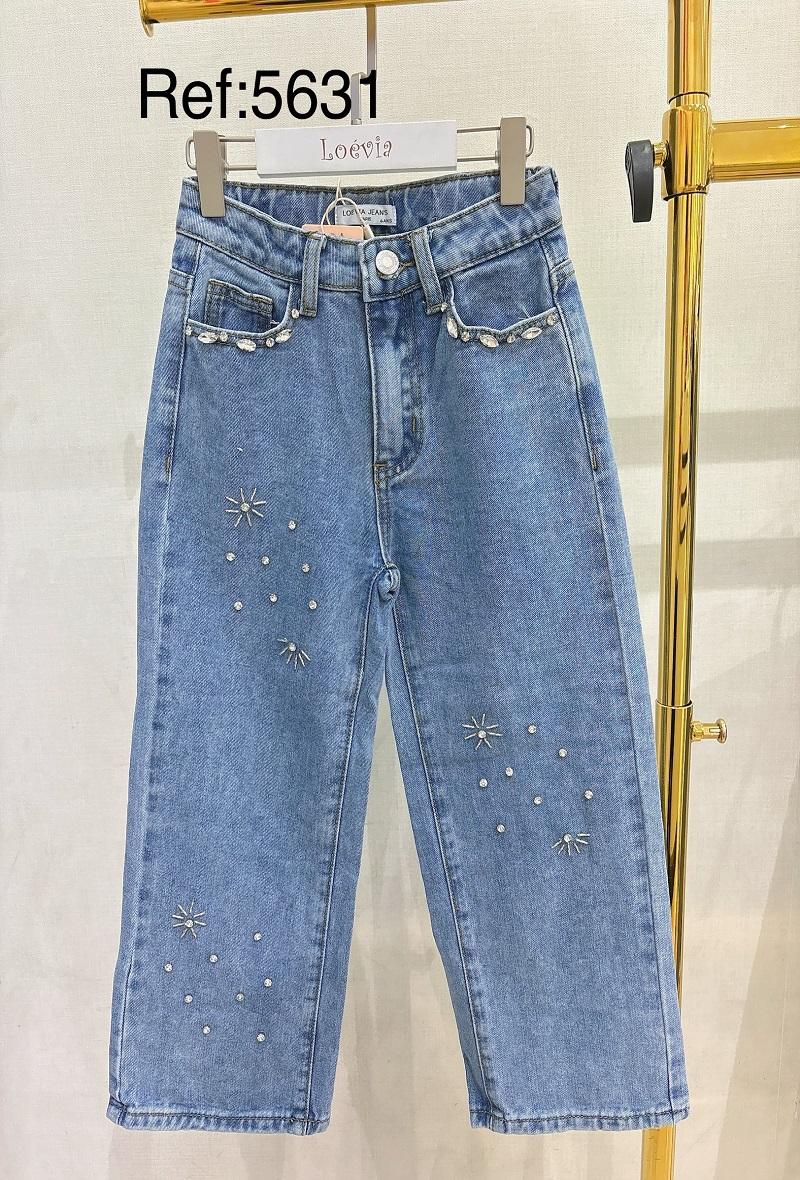 Bas Enfant & Bébé  Bleu jean LOEVIA 5631 #c Efashion Paris
