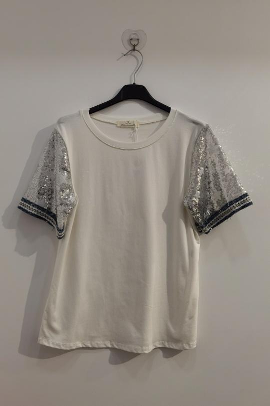 T-shirts Women White ROSEMARY COLLECTION D377501  Efashion Paris