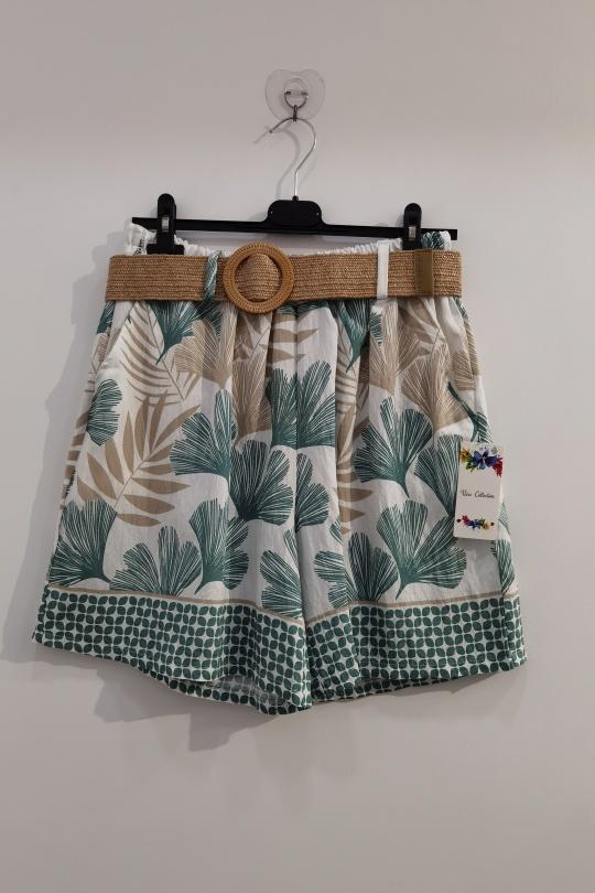 Shorts Femme Vert sapin ROSEMARY COLLECTION SH700GEKO Efashion Paris