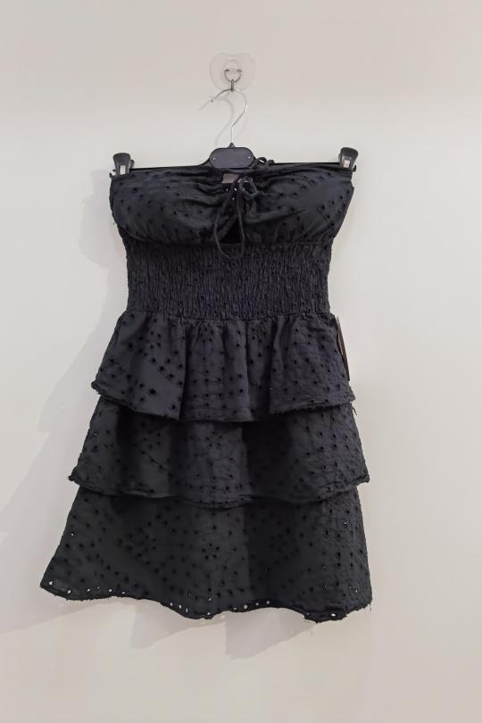 Robes courtes Femme Noir ROSEMARY COLLECTION BUST10 Efashion Paris