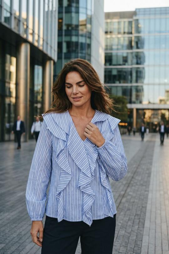 Tops Femme Bleu ciel ROSEMARY COLLECTION VANITA900 Efashion Paris