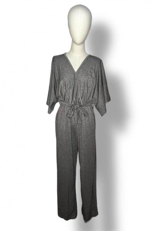 Synthetic Jumpsuit in Steel Grey Womens Clothing Jumpsuits and rompers Full-length jumpsuits and rompers Beatrice B Grey 