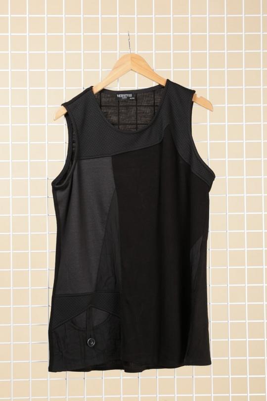 Blusones Mujer Black VETI STYLE 1039 Efashion Paris