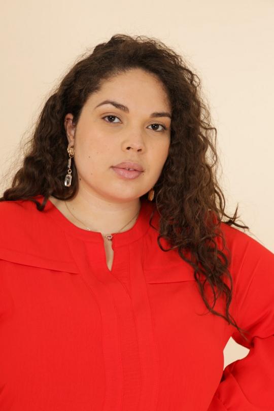 Chemises & blouses Femme Bleu royal VETI STYLE 3340 Efashion Paris