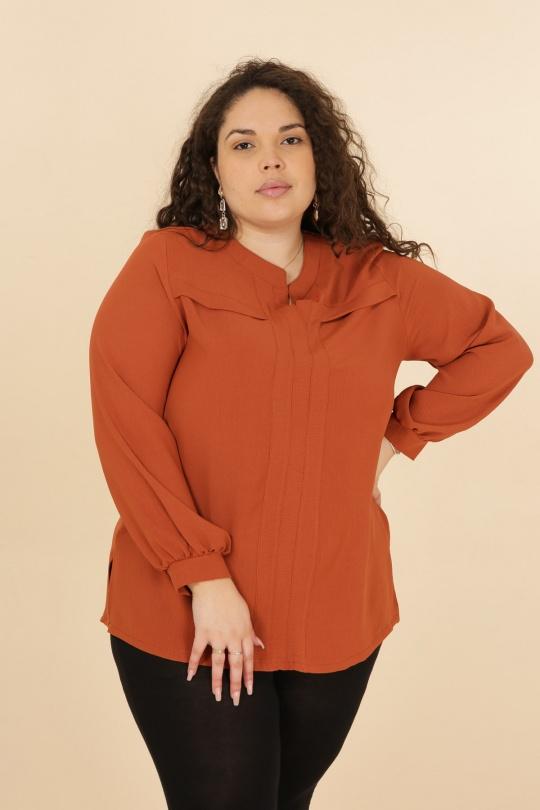 Chemises & blouses Femme Bleu royal VETI STYLE 3340 Efashion Paris