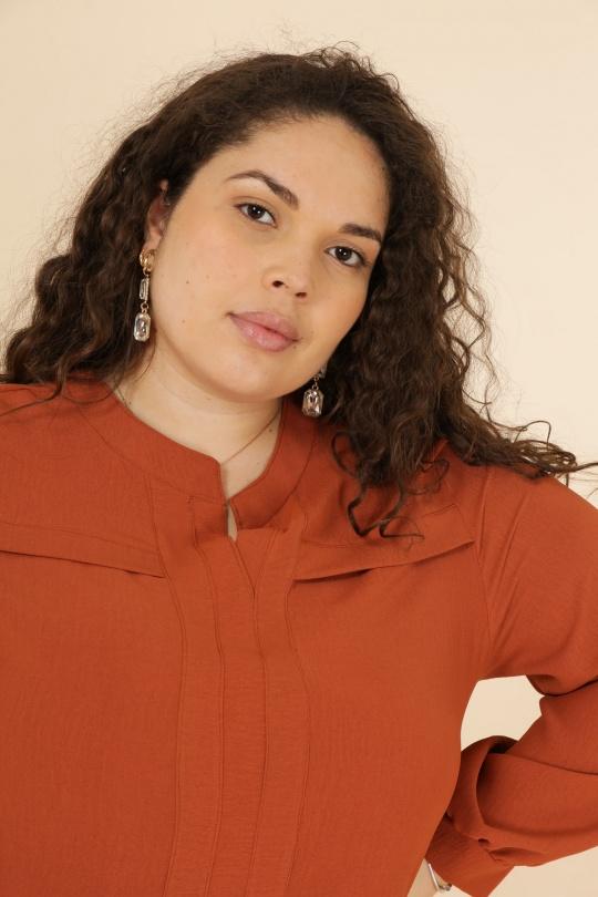 Chemises & blouses Femme Bleu royal VETI STYLE 3340 Efashion Paris