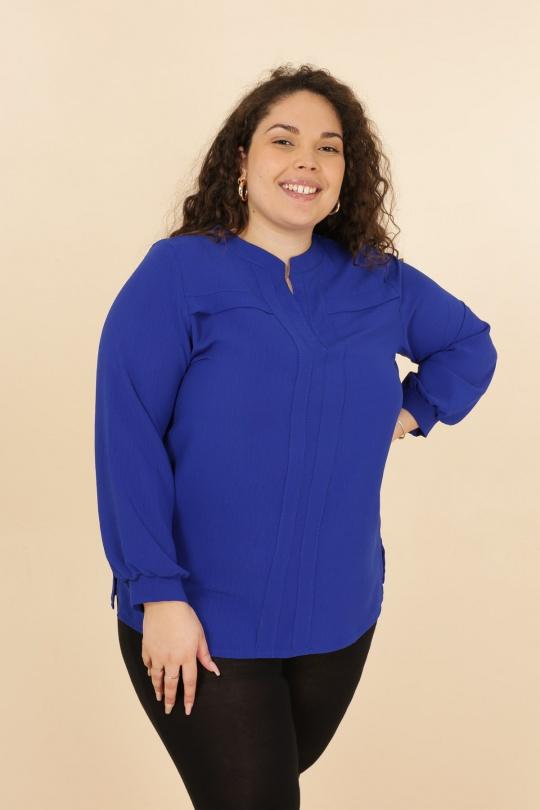 Shirts & blouses  Women Royale blue VETI STYLE 3340 Efashion Paris