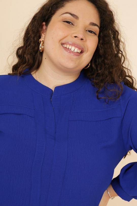 Chemises & blouses Femme Bleu royal VETI STYLE 3340 Efashion Paris