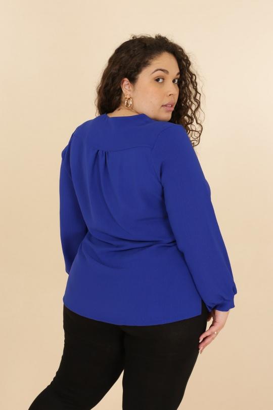 Chemises & blouses Femme Bleu royal VETI STYLE 3340 Efashion Paris