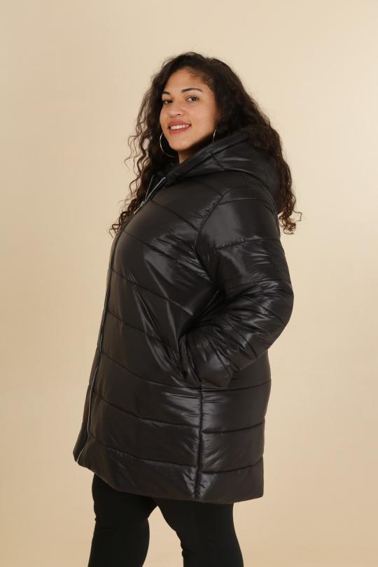 Cappotti Donna Black VETI STYLE 18039 Efashion Paris