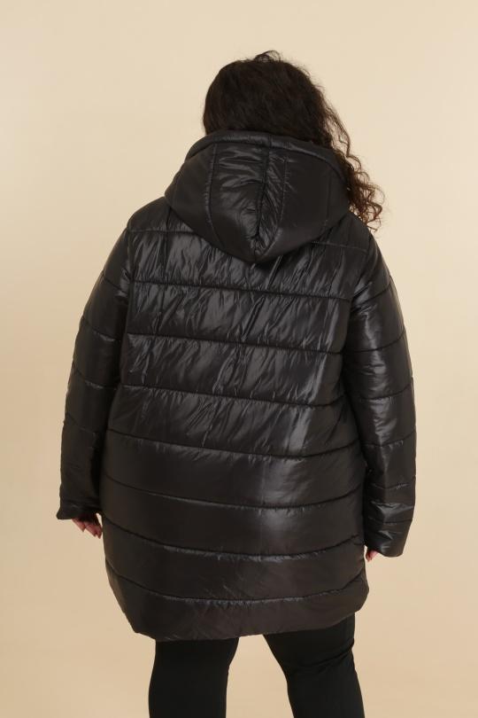 Cappotti Donna Black VETI STYLE 18039 Efashion Paris