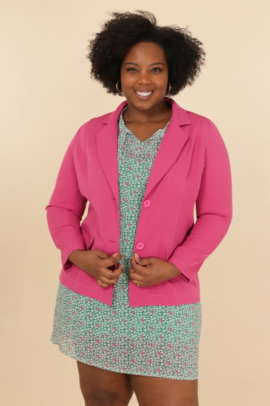 Jackets Women Fushia VETI STYLE 3689 Efashion Paris