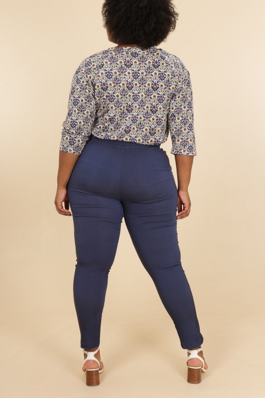 Pantalons Femme Bleu jean VETI STYLE 4057 Efashion Paris