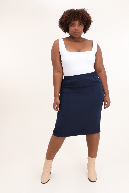 Jupes Femme Noir VETI STYLE 1447 Efashion Paris