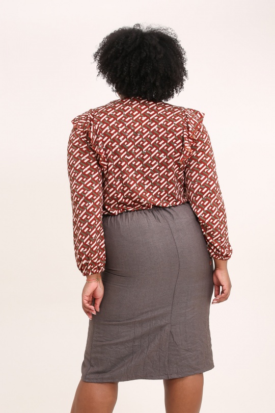 Jupes Femme Noir VETI STYLE 1447 Efashion Paris