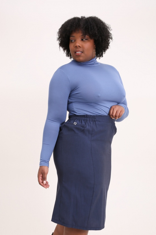 Jupes Femme Noir VETI STYLE 1447 Efashion Paris