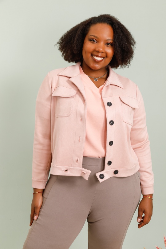 Vestes Femme Rose VETI STYLE 5194 Efashion Paris