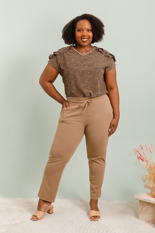 Pantaloni Donna Camel VETI STYLE 3327 Efashion Paris