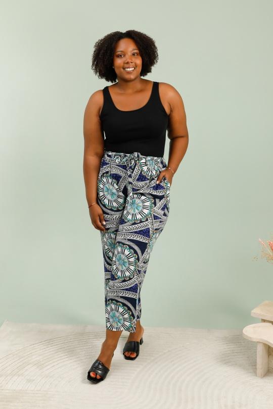Trousers Women Green VETI STYLE 3769 Efashion Paris