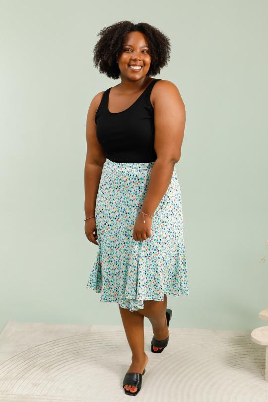 Skirts Women Green VETI STYLE 2411-25C Efashion Paris