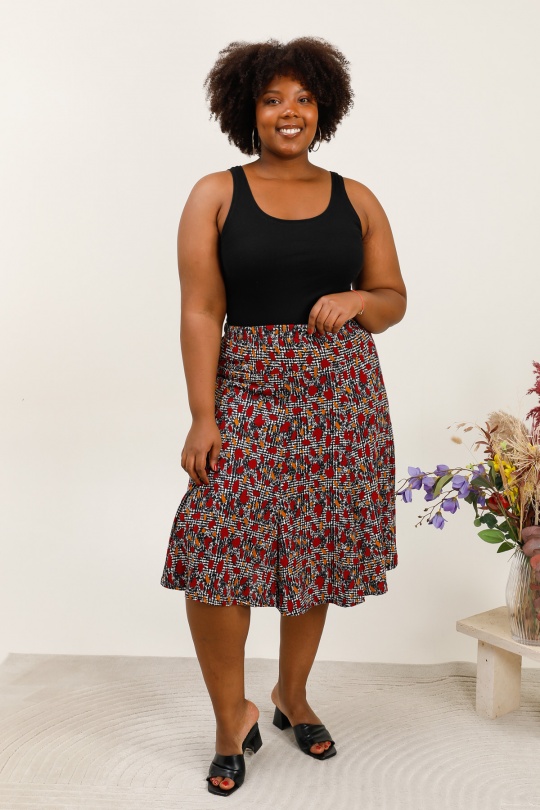 Gonne Donna Burgundy VETI STYLE 2411-25I  Efashion Paris