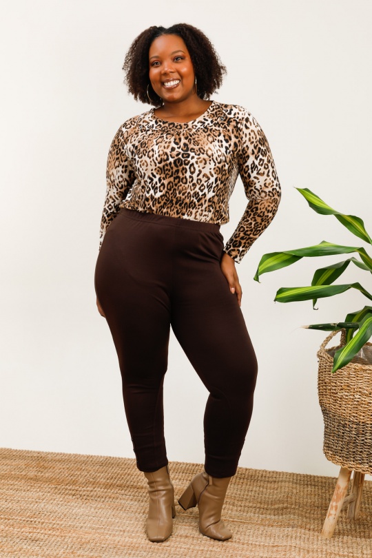 Leggings  Donna Brown VETI STYLE 362 Efashion Paris