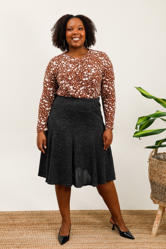 Gonne Donna Dark grey VETI STYLE 2411 CHAUDE-1  Efashion Paris