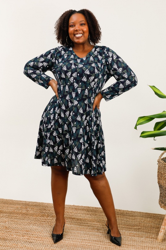 Abiti e Tute Donna Navy blue VETI STYLE 3767-HIVER  Efashion Paris