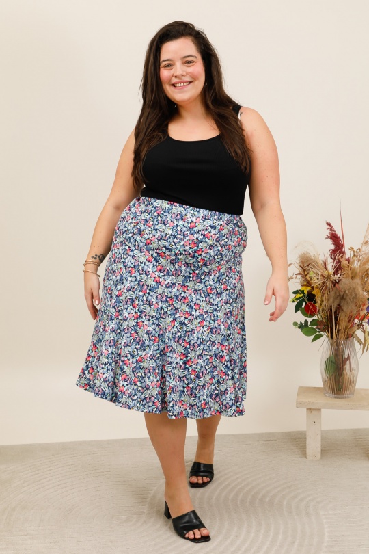 Jupes Femme Rose VETI STYLE 2411-26B Efashion Paris