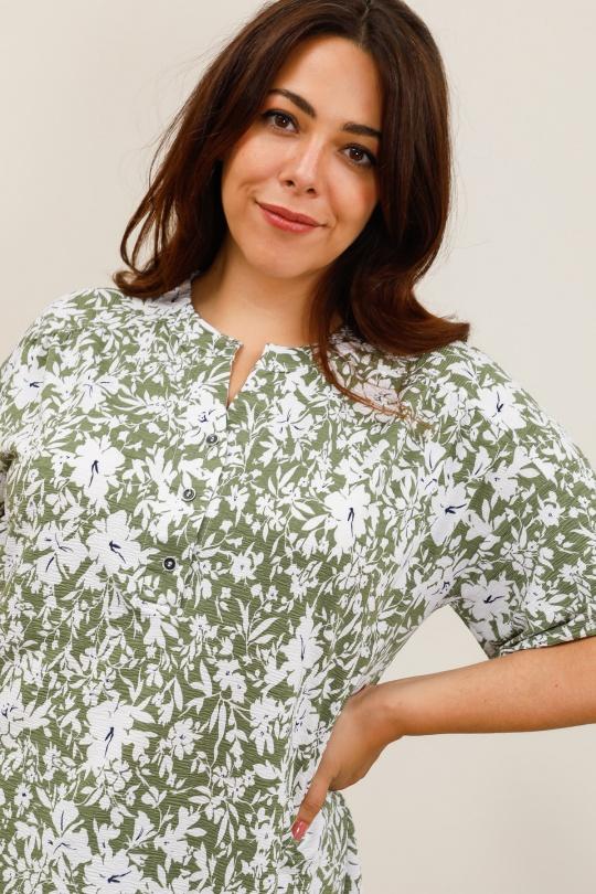 Tuniques Femme Kaki VETI STYLE 5532 Efashion Paris