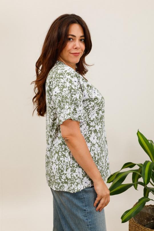 Tuniques Femme Kaki VETI STYLE 5532 Efashion Paris