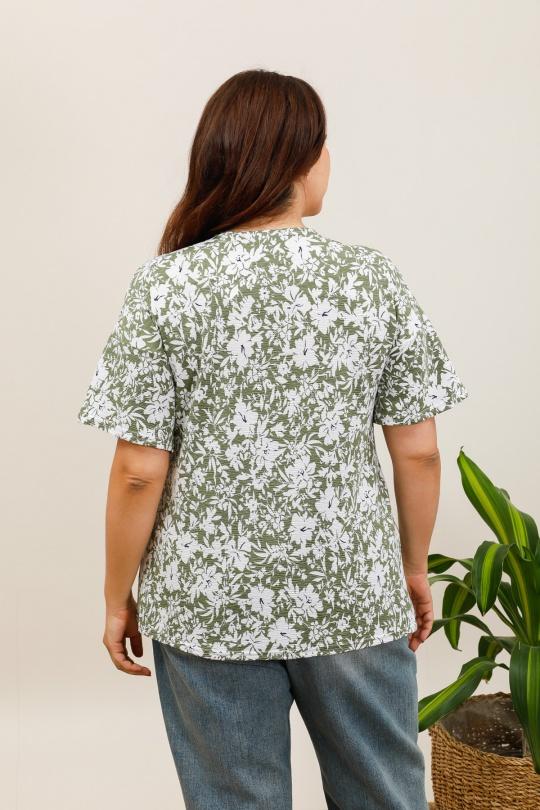 Tuniques Femme Kaki VETI STYLE 5532 Efashion Paris