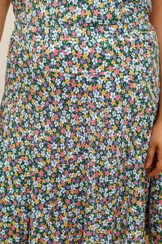 Jupes Femme Vert VETI STYLE 2411-26  Efashion Paris