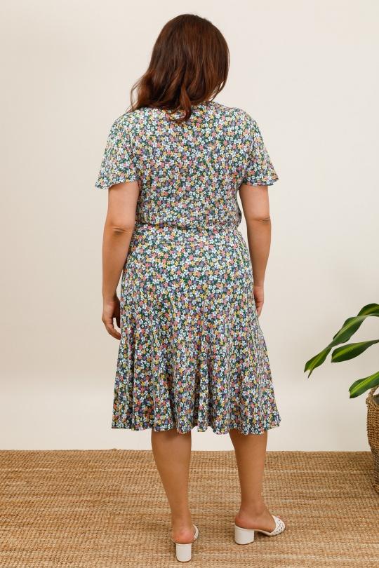 Jupes Femme Vert VETI STYLE 2411-26  Efashion Paris