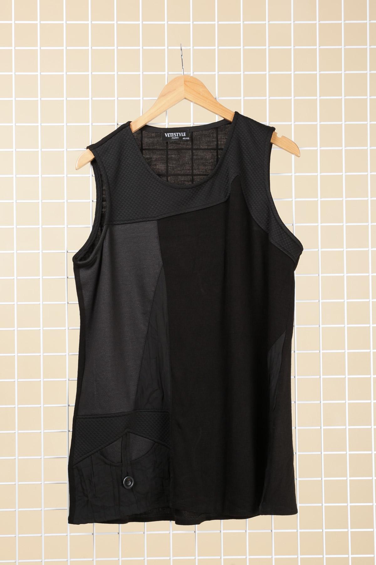 Blusones Mujer Black VETI STYLE 1039 #c Efashion Paris