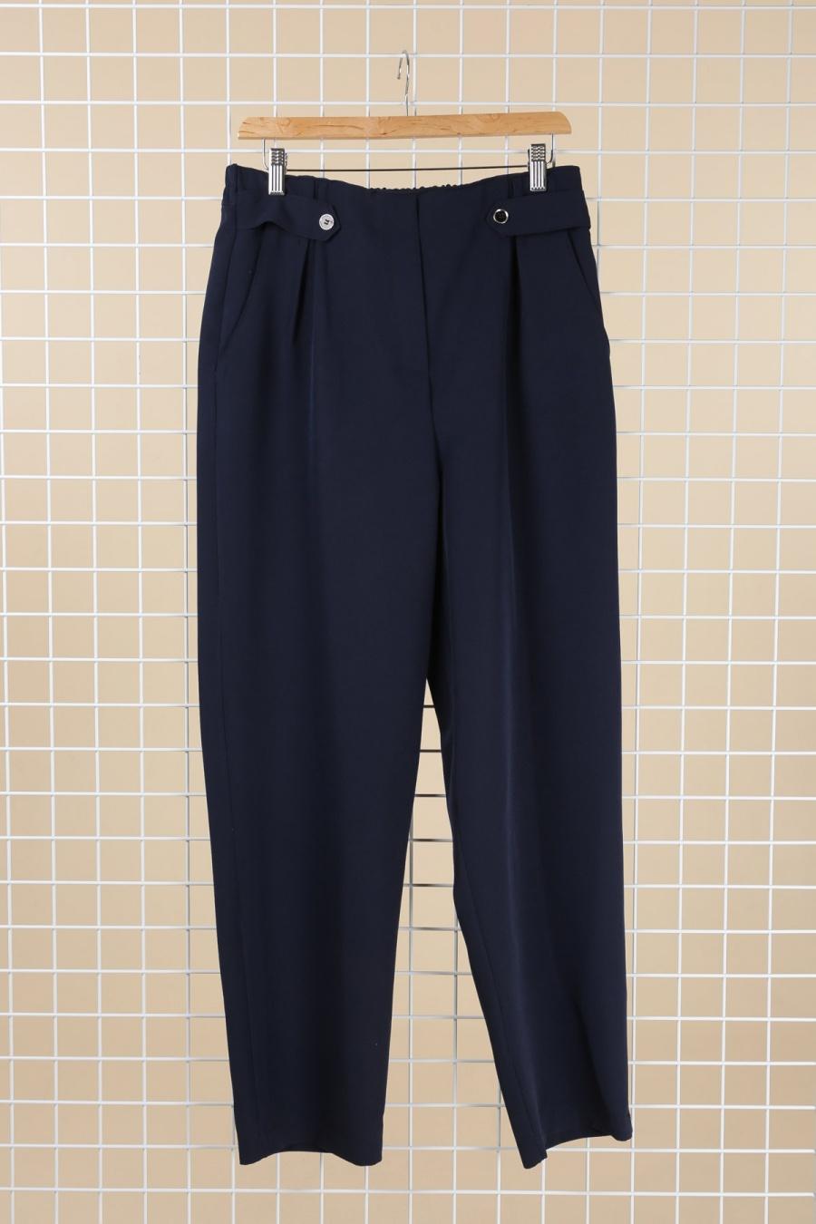 Pantaloni Donna Navy blue VETI STYLE 3666 #c Efashion Paris