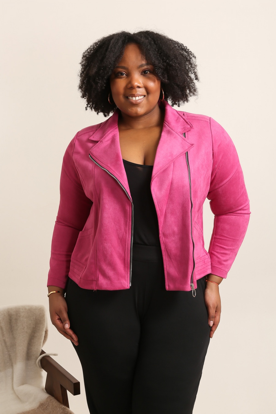 Vestes Femme Fushia foncé VETI STYLE 3955 #c Efashion Paris