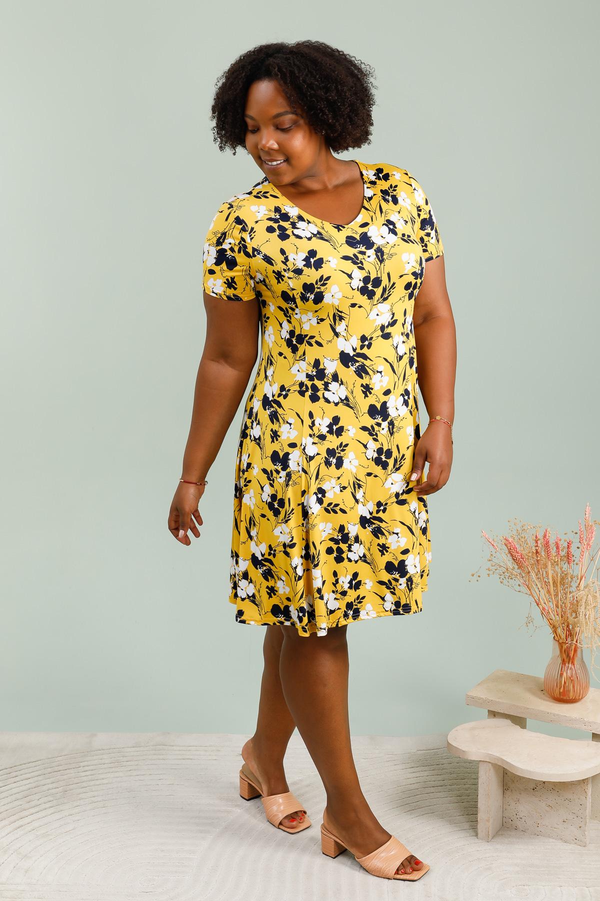 Vestidos y Monos Mujer Yellow VETI STYLE 3767-25AN  #c Efashion Paris