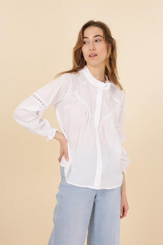 Chemises Femme Blanc SO SWEET CH661 Efashion Paris