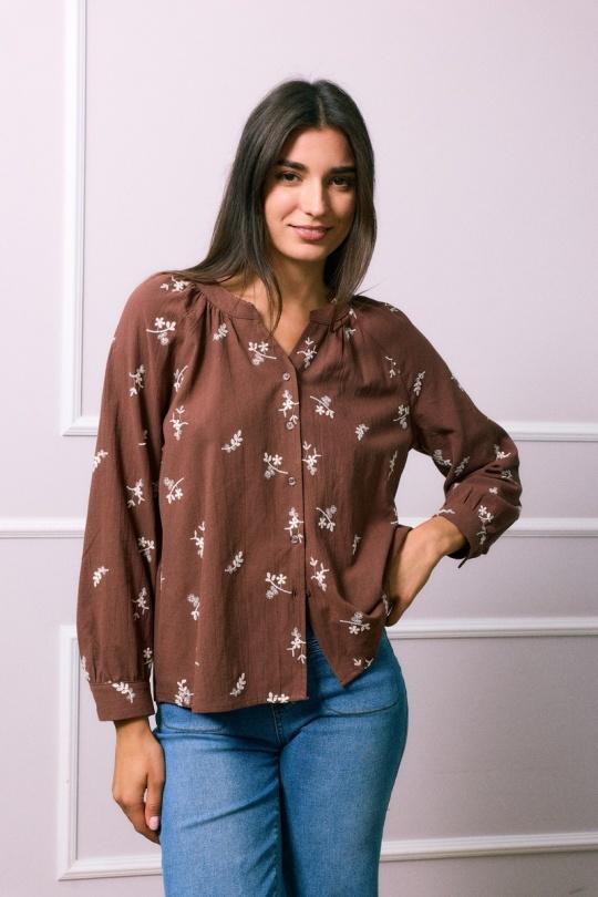 Camicie Donna Brown SO SWEET CH502 Efashion Paris