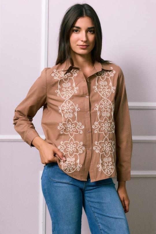 Camicie Donna Brown SO SWEET CH507 Efashion Paris