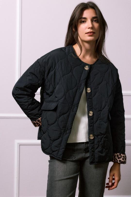 Vestes  Femme Noir SO SWEET CV483 Efashion Paris